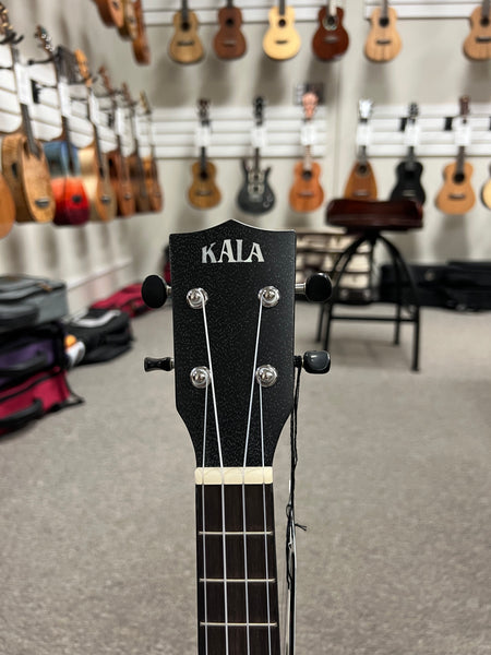 KALA KA-SDH-T Solid Salt and Pepper Doghair Mahogany Tenor Ukulele w/Case