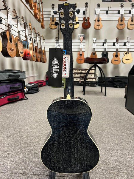 KALA KA-SDH-T Solid Salt and Pepper Doghair Mahogany Tenor Ukulele w/Case