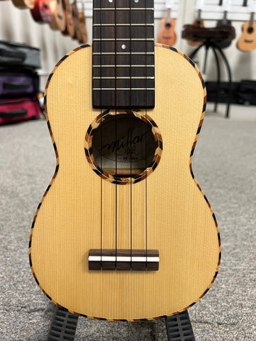 Millar SP-210L Solid Spruce/Acacia Soprano Long Neck Ukulele