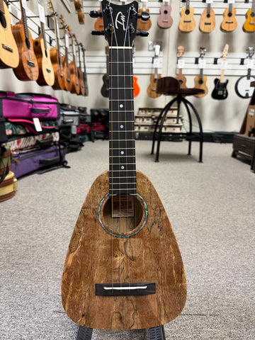 Romero Creations Solid Spalted Mango STC Ukulele w/Case - Soprano