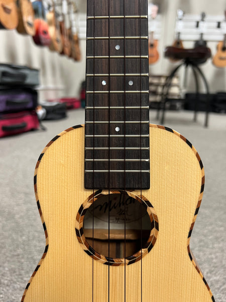Millar SP-210L Solid Spruce/Acacia Soprano Long Neck Ukulele