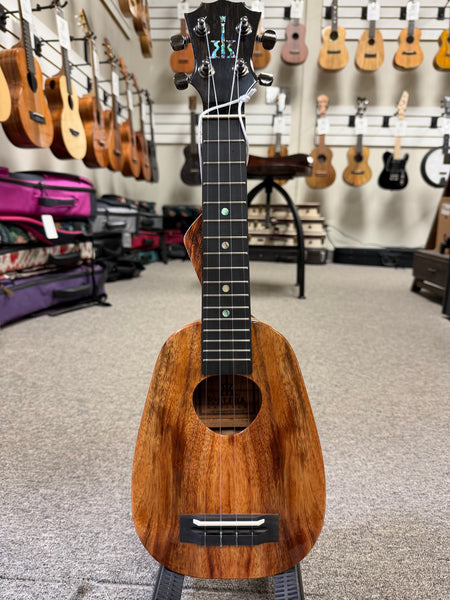 KoAloha KSM-01 Solid Koa Pineapple Soprano Ukulele w/Case #1 - Made in Hawaii