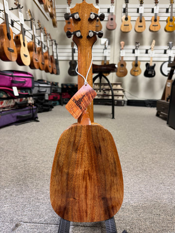 KoAloha KSM-01 Solid Koa Pineapple Soprano Ukulele w/Case #1