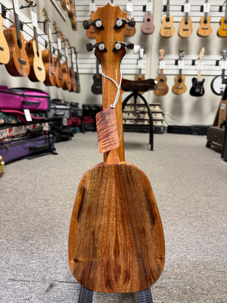 KoAloha KSM-01 Solid Koa Pineapple Soprano Ukulele w/Case #2 - Made in Hawaii