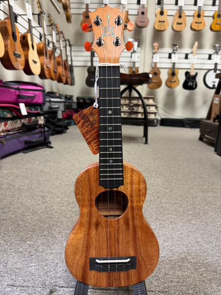 KoAloha KSM-10 Solid Koa Pikake Soprano Ukulele w/Case #1 - Made in Hawaii