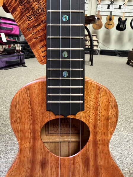 KoAloha KSM-10 Solid Koa Pikake Soprano Ukulele w/Case #1 - Made in Hawaii