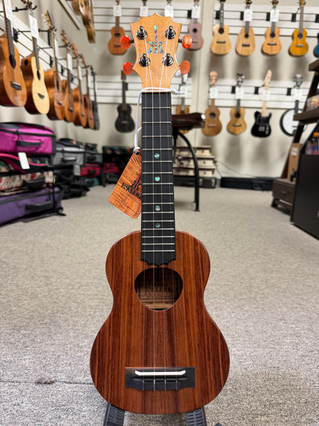KoAloha KSM-10 Solid Koa Pikake Soprano Ukulele w/Case #2 - Made in Hawaii