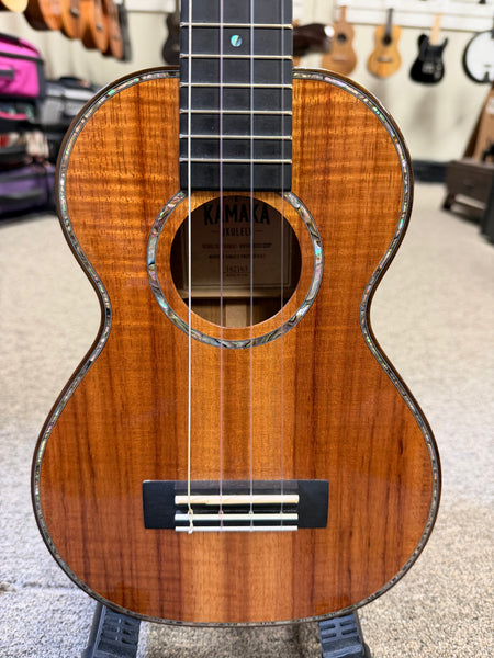Kamaka HF-2 D2i Solid Koa Concert Ukulele w/Slotted Headstock and Case - Pre Loved - 100th Anniversary