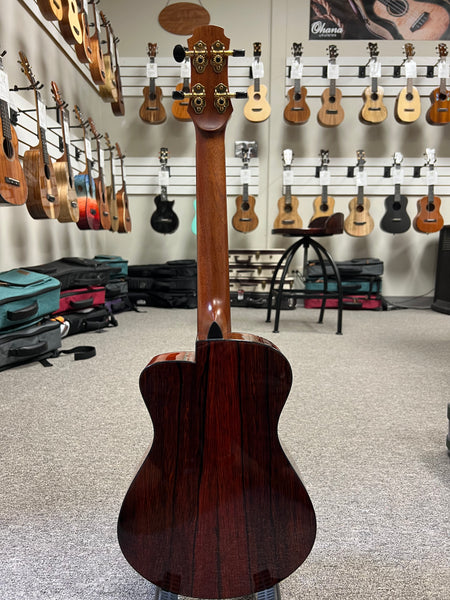 Hozen Green Label Custom Tenor Ukulele w/Case - Solid Aged Red Cedar/Cocobolo