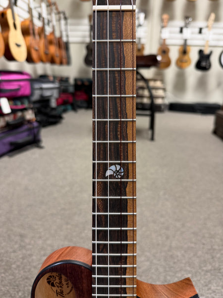 KALA Revelator Nautilus Sinker Redwood Electric Tenor Ukulele w/Case - Made In The U.S.A.