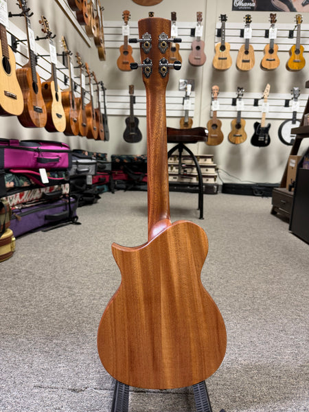 KALA Revelator Nautilus Sinker Redwood Electric Tenor Ukulele w/Case - Made In The U.S.A.