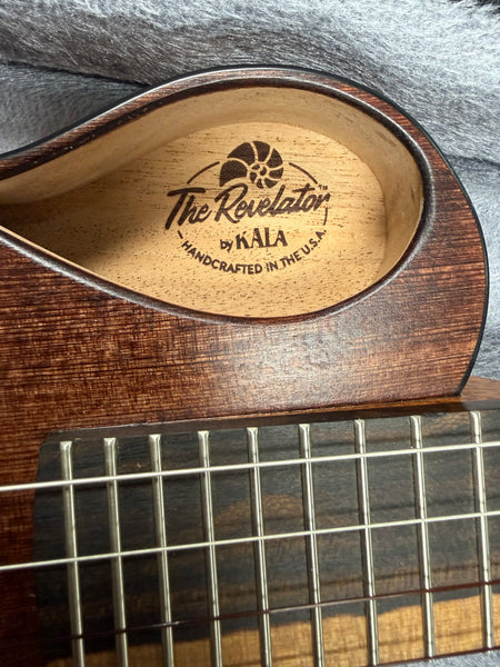 KALA Revelator Nautilus Sinker Redwood Electric Tenor Ukulele w/Case - Made In The U.S.A.