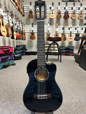 LANIKAI QM-BKCEG Quilted Maple Electric Guitalele w/Case LANIKAI QM-BKCEG Quilted Maple Electric Guitalele w/Case