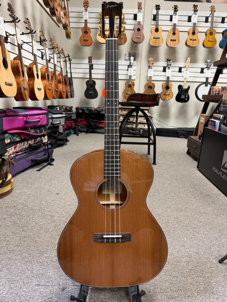 Pono BN4-2 Solid Cedar/Mahogany Large Body Baritone Nui Ukulele w/Case