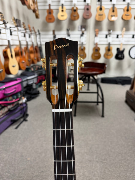 Pono BN4-2 Solid Cedar/Mahogany Large Body Baritone Nui Ukulele w/Case