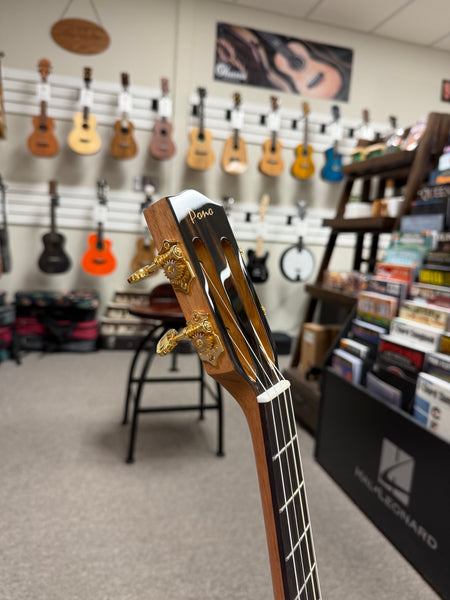 Pono BN4-2 Solid Cedar/Mahogany Large Body Baritone Nui Ukulele w/Case