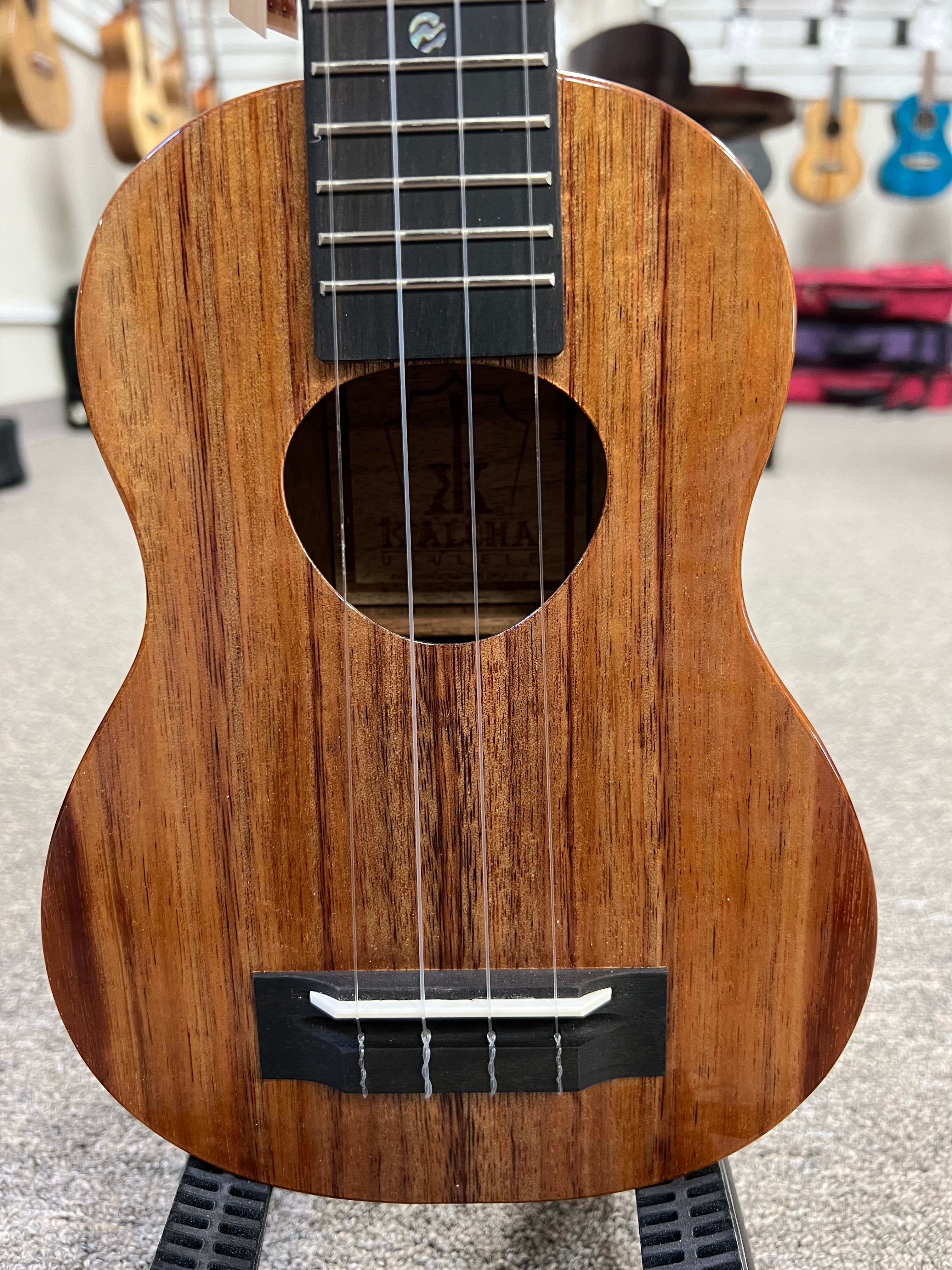 KoAloha KSM-00 Solid Koa Soprano Ukulele w/Case #3 - Made in