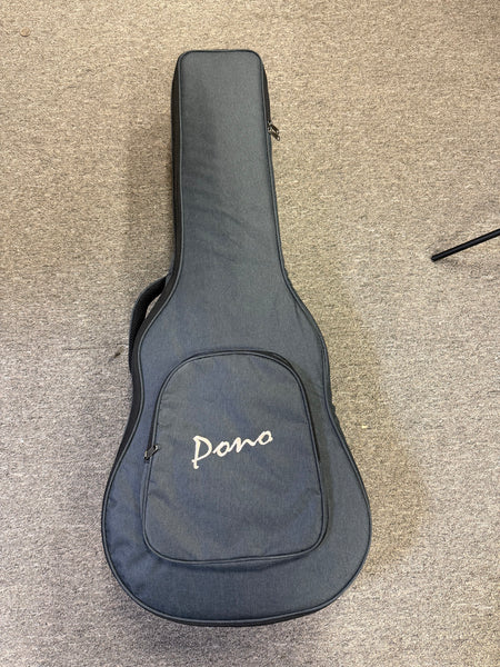 Pono BN4-4 Solid Cedar/Rosewood Large Body Baritone Nui Ukulele w/Case