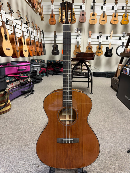 Pono BN4-1 Solid Cedar/Acacia Large Body Baritone Nui Ukulele w/Case