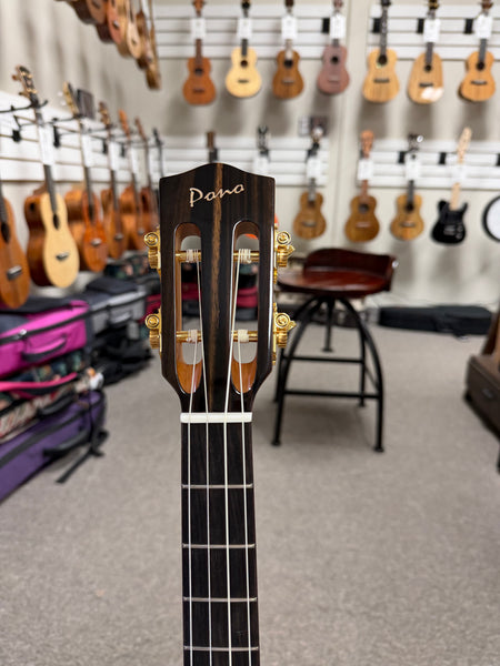 Pono BN4-1 Solid Cedar/Acacia Large Body Baritone Nui Ukulele w/Case