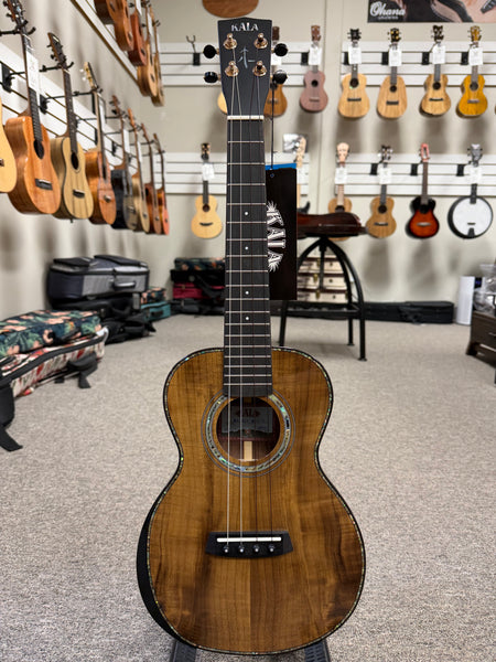 KALA KA-WCW-MYR-T Solid Myrtle/Walnut Tenor Ukulele w/Case - West Coast Woods