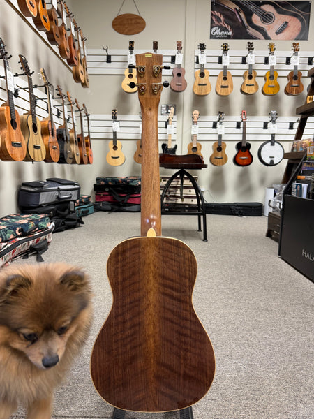 KALA KA-WCW-WAL-B Solid Walnut Baritone Ukulele w/Case - West Coast Woods