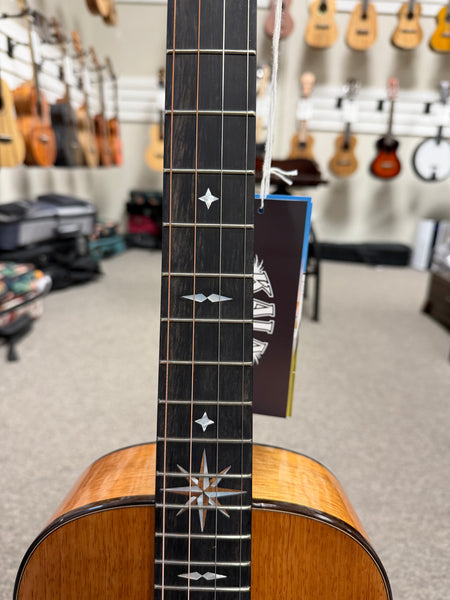 KALA KA-WP-MNG-GB-E Wypoint Solid Mango Grand Baritone Steel String Electric Ukulele w/Case