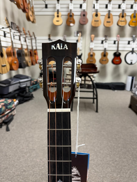 KALA KA-WP-MNG-GB-E Wypoint Solid Mango Grand Baritone Steel String Electric Ukulele w/Case