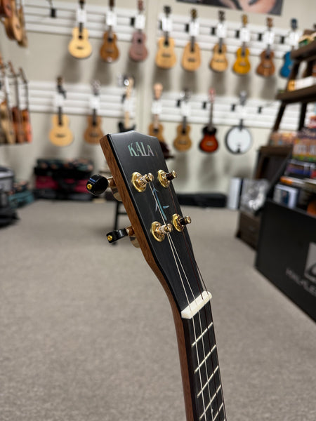 KALA KA-WCW-MYR-C Solid Myrtle/Walnut Concert Ukulele w/Case - West Coast Woods