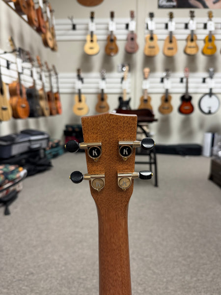 KALA KA-WCW-MYR-C Solid Myrtle/Walnut Concert Ukulele w/Case - West Coast Woods