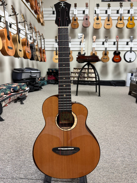 aNueNue UT-214 Cedar Bird Solid Cedar/Rosewood Tenor Ukulele w/Case - Pre Loved #2