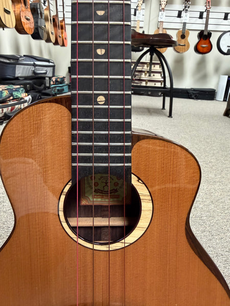 aNueNue UT-214 Cedar Bird Solid Cedar/Rosewood Tenor Ukulele w/Case - Pre Loved #2