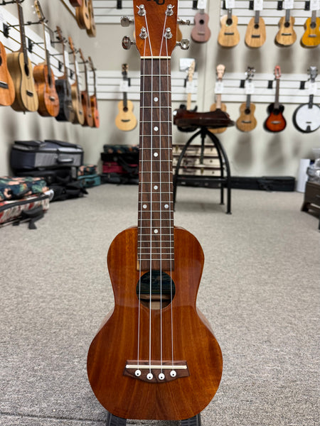 Kanile'a Custom SS Solid Koa Super Soprano Ukulele w/Case - Pre Loved - Made in Hawaii !!