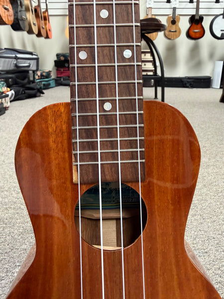 Kanile'a Custom SS Solid Koa Super Soprano Ukulele w/Case - Pre Loved - Made in Hawaii !!