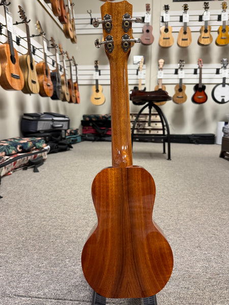 Kanile'a Custom SS Solid Koa Super Soprano Ukulele w/Case - Pre Loved - Made in Hawaii !!