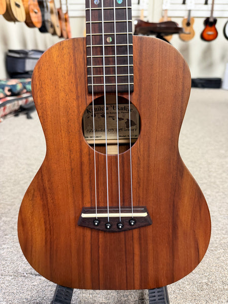 Kanile'a K1-T Natural Solid Koa Electric Tenor Ukulele w/Case - Pre Loved - Made in Hawaii