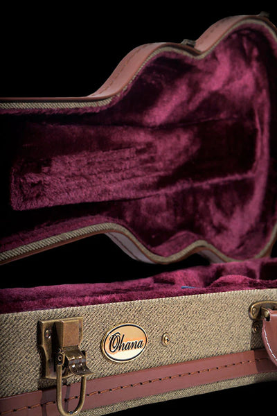 Ohana UOT-27 Olive Twill Tenor Hardshell Case