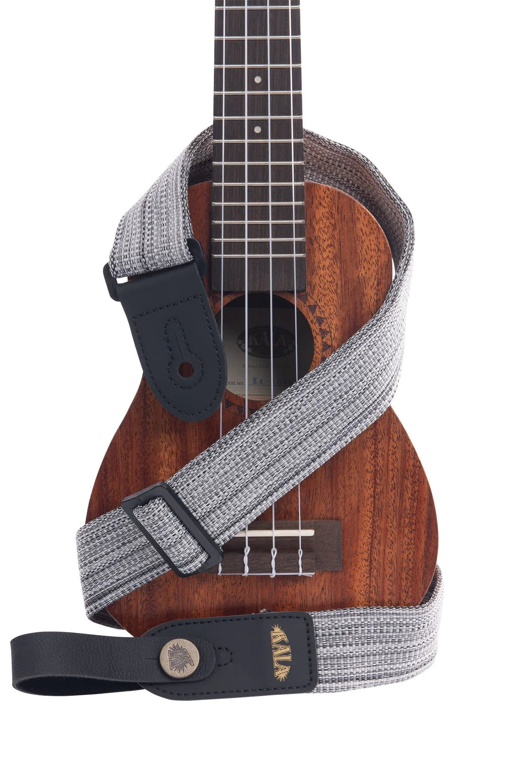 Kala Heather Grey Handmade Ukulele Strap - KA-STP-HGRY