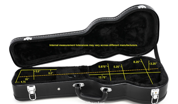 Lanikai HWC-C Concert Ukulele Hardshell Case - Black