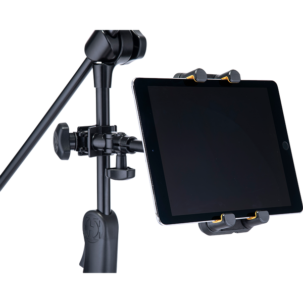 Hercules Smart Phone/Tablet Holder for Microphone Stand - Mic Stand - Fits 6.1"-13" Phones/Tablets DG307B