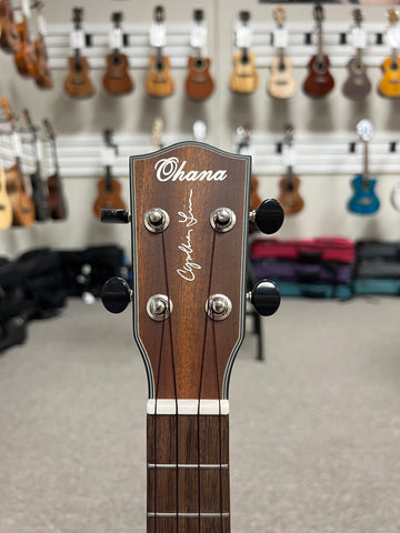 Ohana TK-25CE-CL Cynthia Lin Mahogany Electric Tenor Ukulele w