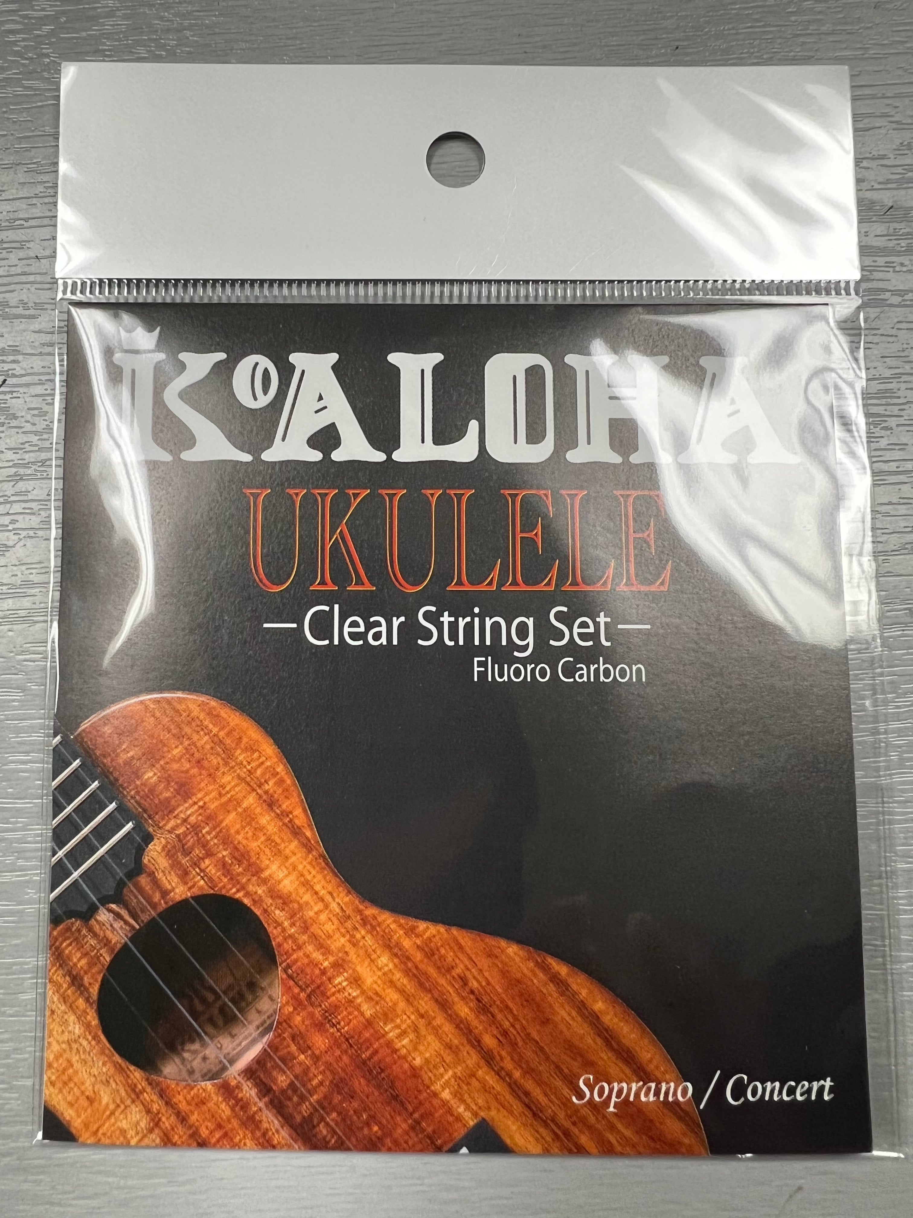 KoAloha Clear Fluorocarbon Tenor Ukulele Low G String Set