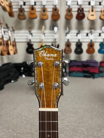 OHANA CK-220G Solid Mango Concert Ukulele - Aloha City Ukes