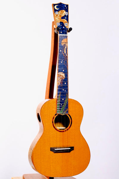 Coast Ukulele Custom Solid Torrefied Spruce/Mango Tenor Ukulele w/Case #110