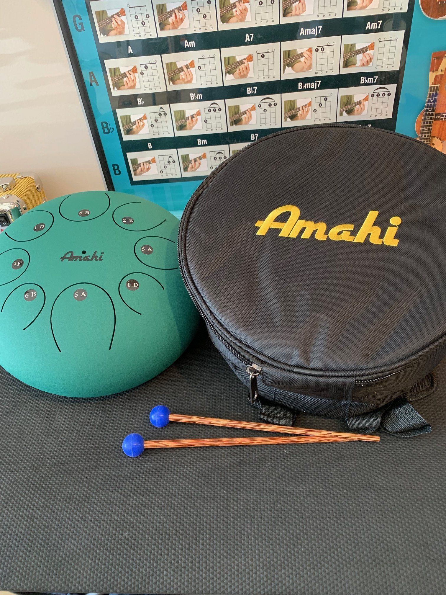 AMAHI Steel Tongue Drums - 12 Green - Steel Drums - Aloha City Ukes