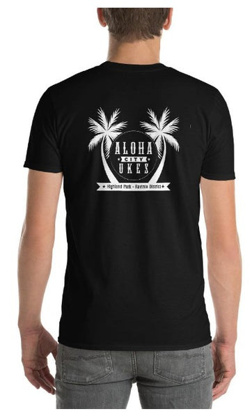 Aloha City Ukes / Aloha is Free T-Shirt - Logo Back - Black - Aloha City Ukes