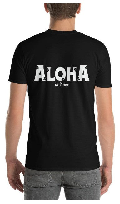 Aloha City Ukes / Logo Front T-Shirt - Aloha is Free Back - Black