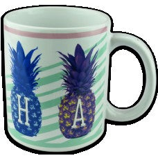 Aloha Pineapple Coffee Mug - Aloha City Ukes