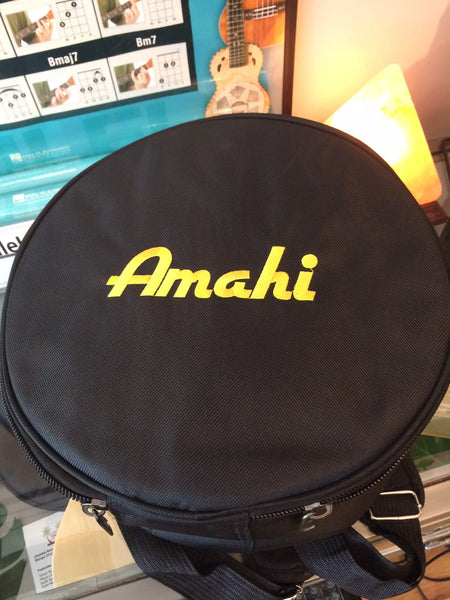 Amahi Steel Tongue Drum - 12" Steel Drum Bronze - w/Bag and Mallots AMATI