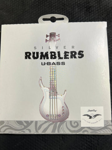 Aquila Silver Rumblers UBass Strings - Kala UBass 4 String Set - Aloha City Ukes